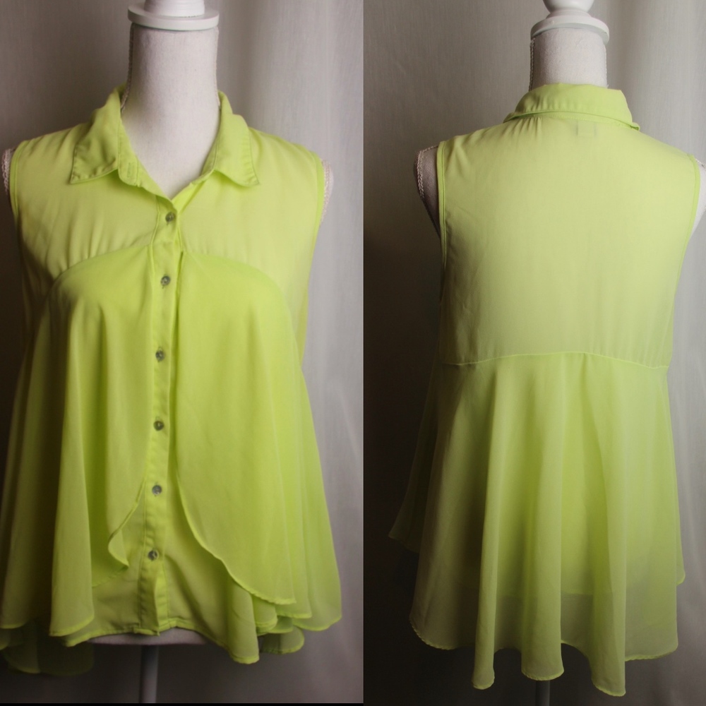 Flowing Semi Sheer Blouse